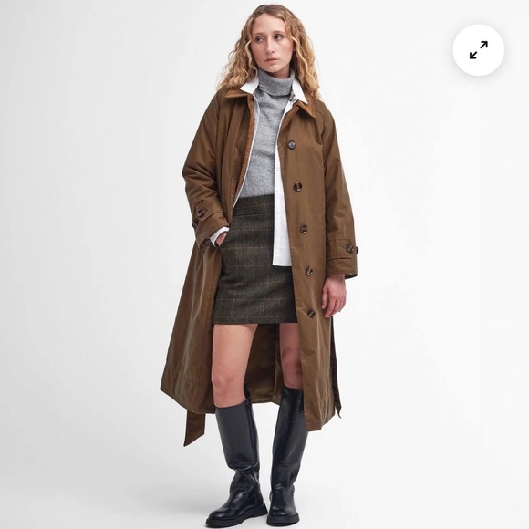 Barbour Marianne Wax Trench Coat - Picture 1 of 13